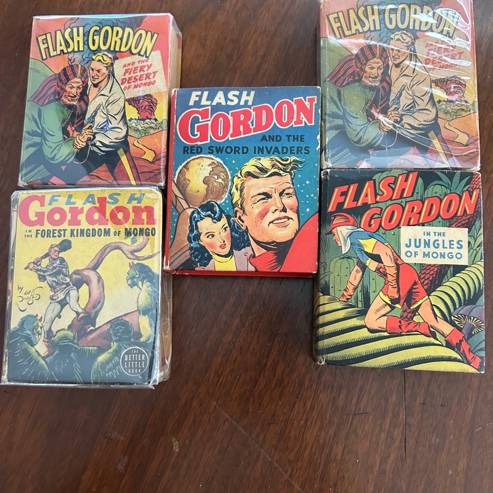 Flash Gordon Vintage better Little Book Set mid-century circa 1940s